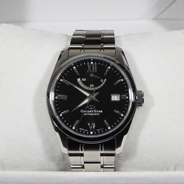 Orient Star Automatic Black Dial Stainless Steel Men's Watch RE