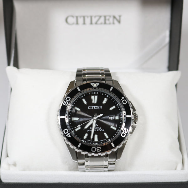 Citizen Eco Drive Promaster Black Dial 200M Divers Watch BN0190