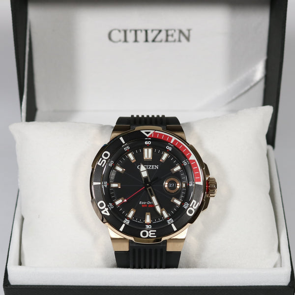 公式サイ Citizen Eco-Drive Men´s Date Indicator Two-Tone Bracelet 45mm Watch  AW1605-09E 海外 即決 