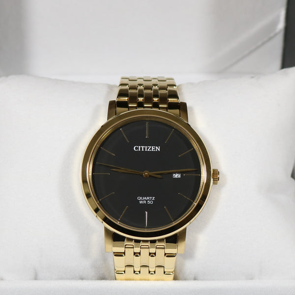 – Men\'s Citizen Gold BI5072-51E Chronobuy Steel Tone Quartz Stainless Watch
