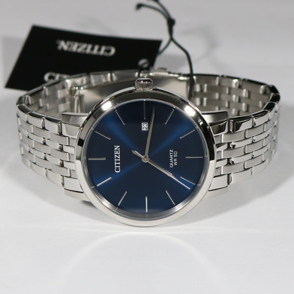Citizen – Quartz Chronobuy Blue Style Classic Men\'s Dial Stainless Watch BI5 Steel