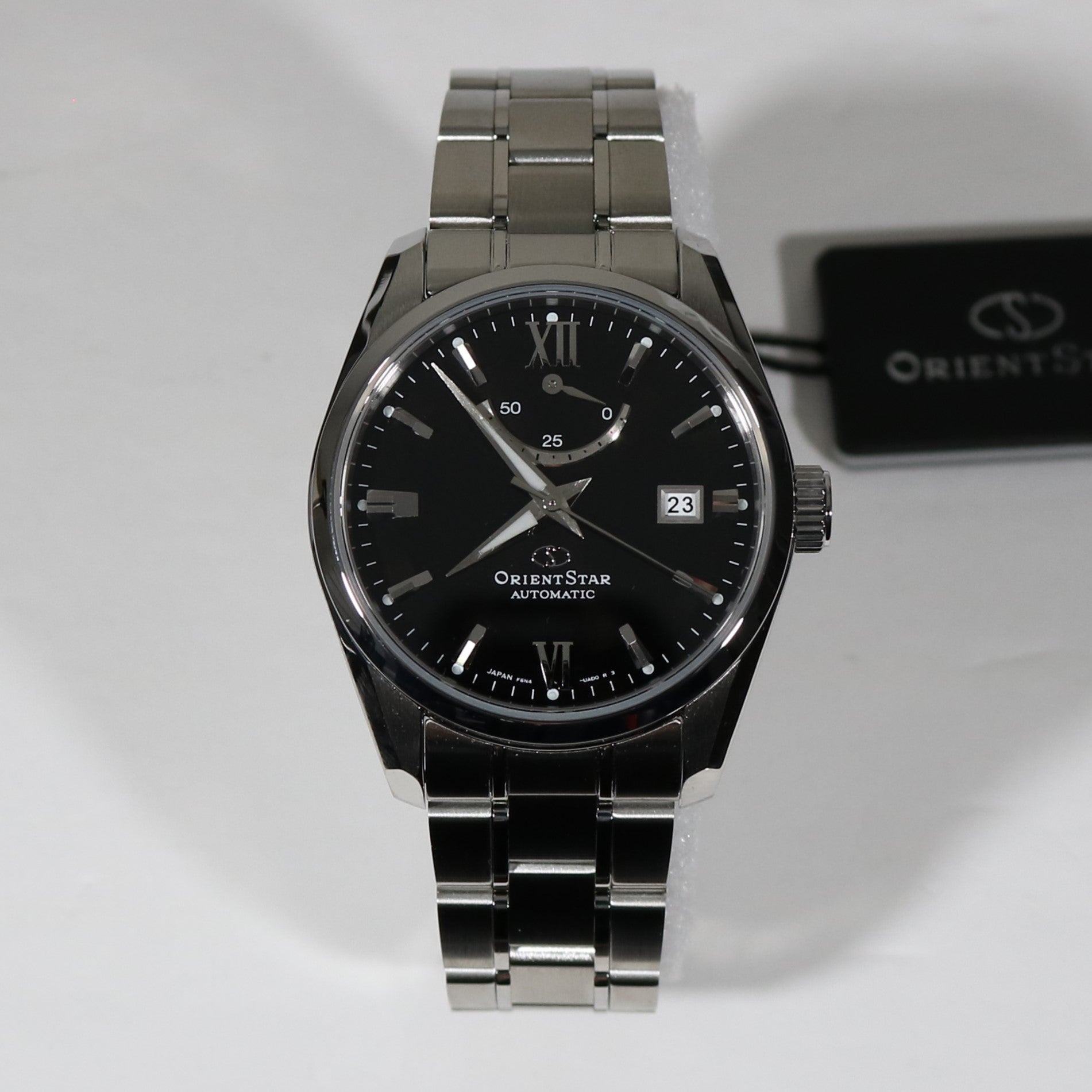 Orient Star Automatic Black Dial Stainless Steel Men's Watch RE-AU0004B00B