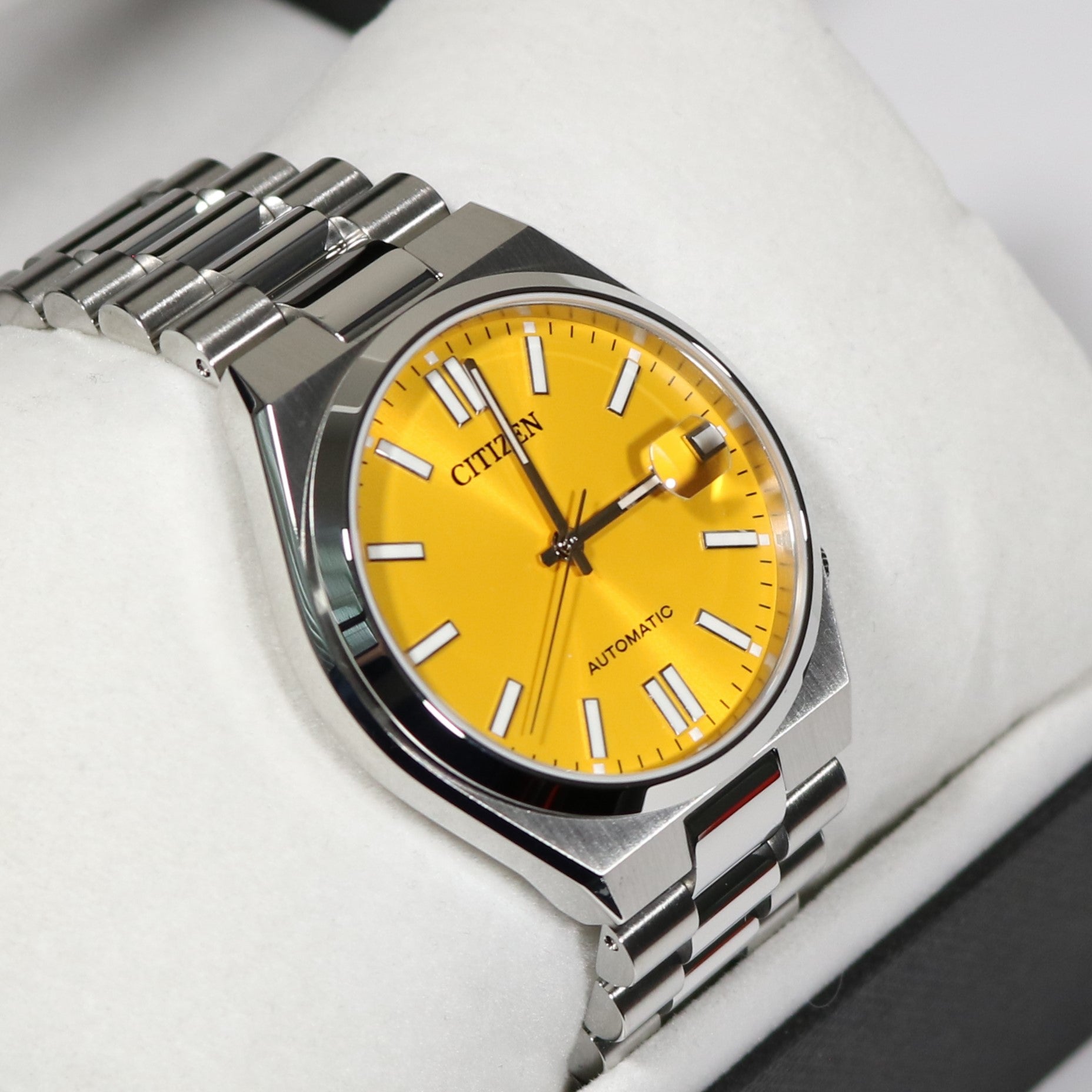 Citizen Tsuyosa Automatic Men's Stainless Steel&nbsp;Yellow Dial Watch NJ0150-81Z