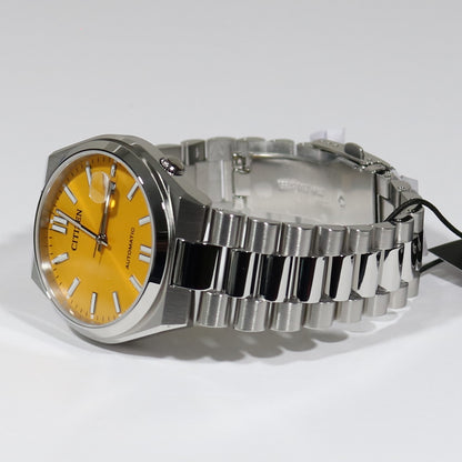 Citizen Tsuyosa Automatic Men's Stainless Steel Yellow Dial Watch NJ0150-81Z