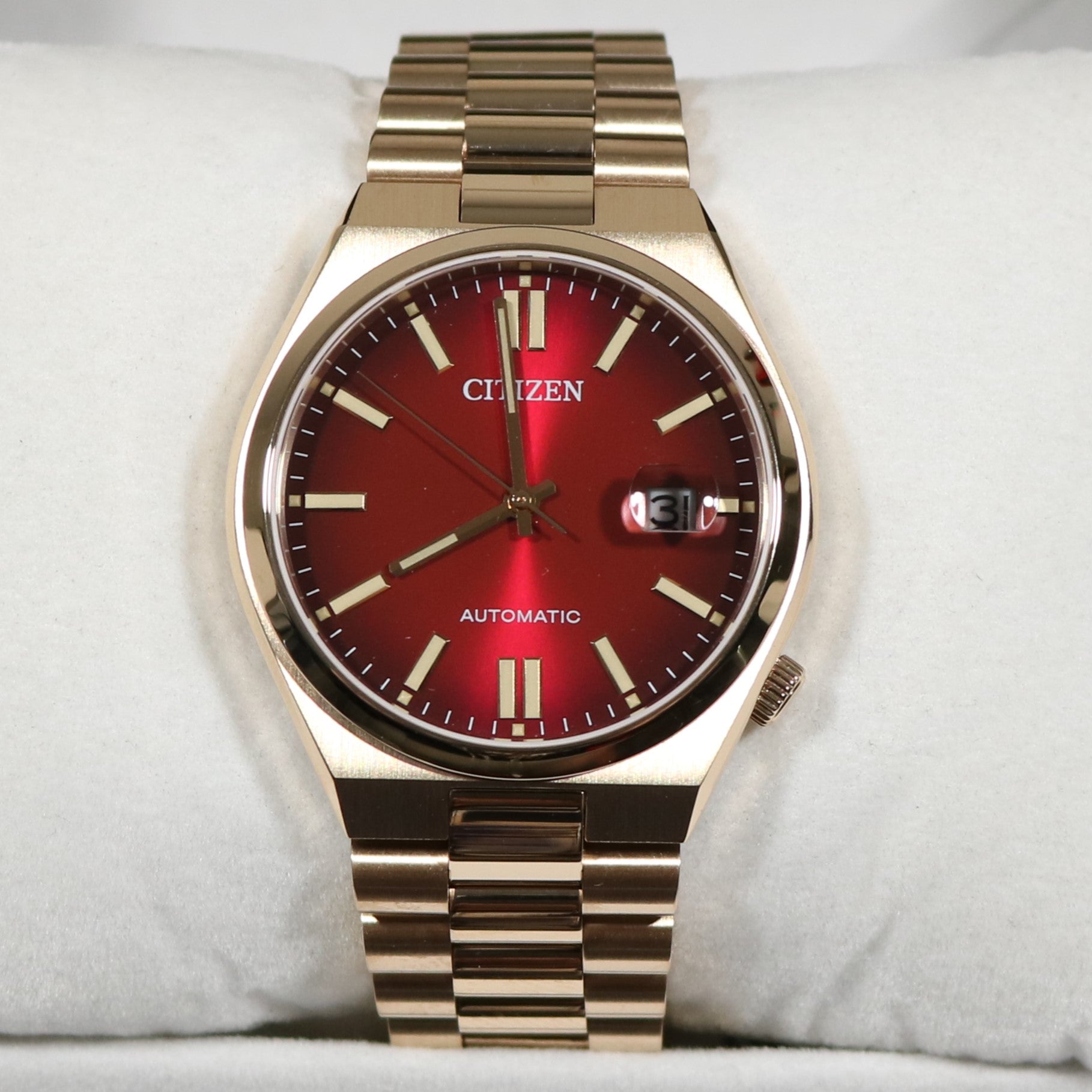 Citizen Tsuyosa Automatic Gold Tone Steel Red Dial Watch&nbsp;NJ0153-82X 2