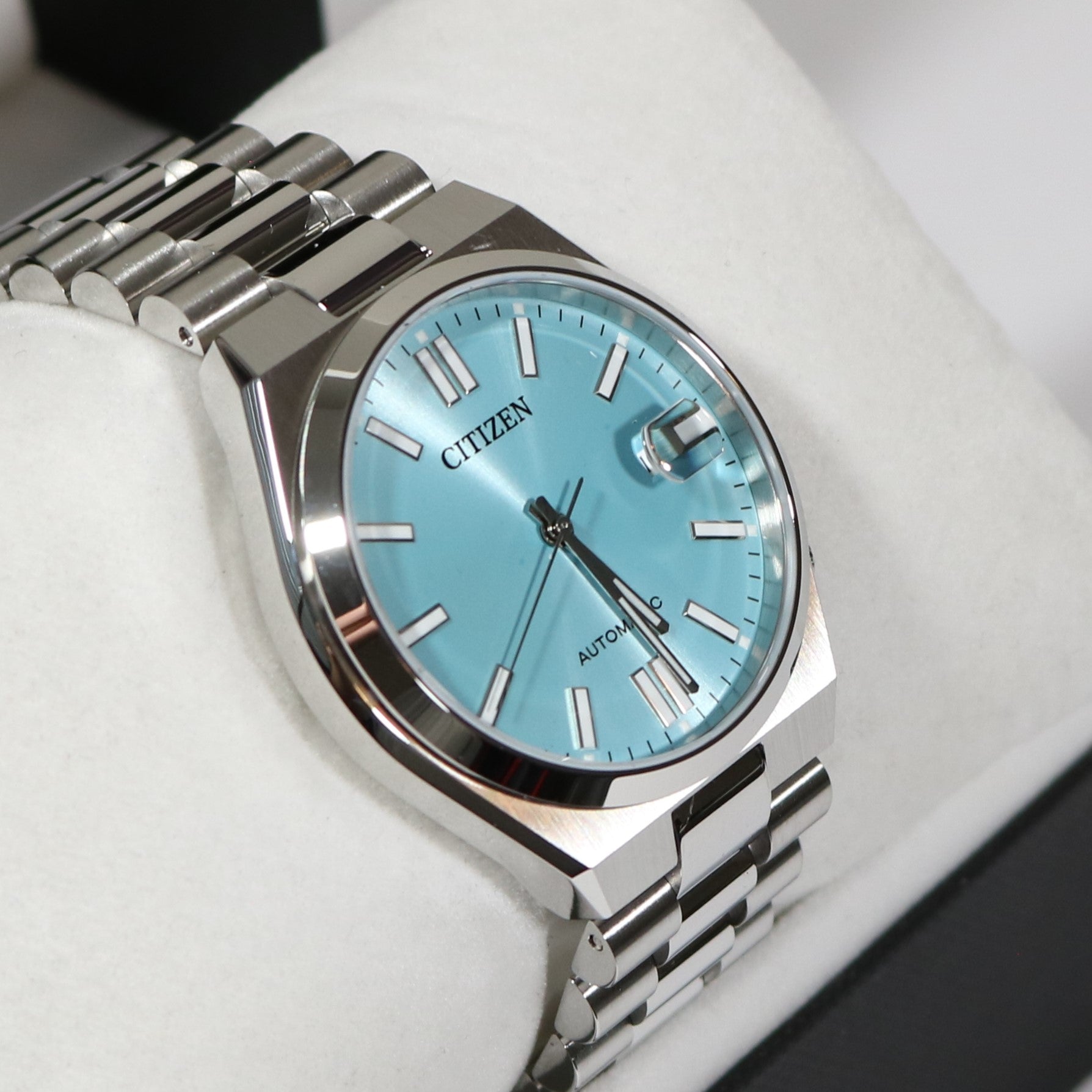 Citizen Tsuyosa Automatic Men's Stainless Steel Turquoise Dial Watch NJ0151-88M