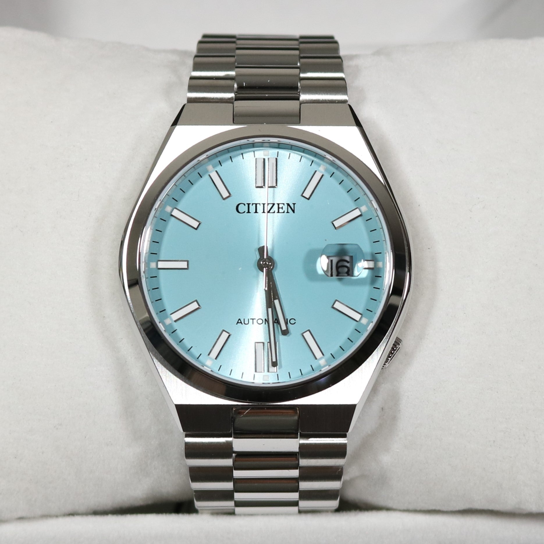 Citizen Tsuyosa Automatic Men's Stainless Steel Turquoise Dial Watch NJ0151-88M 2