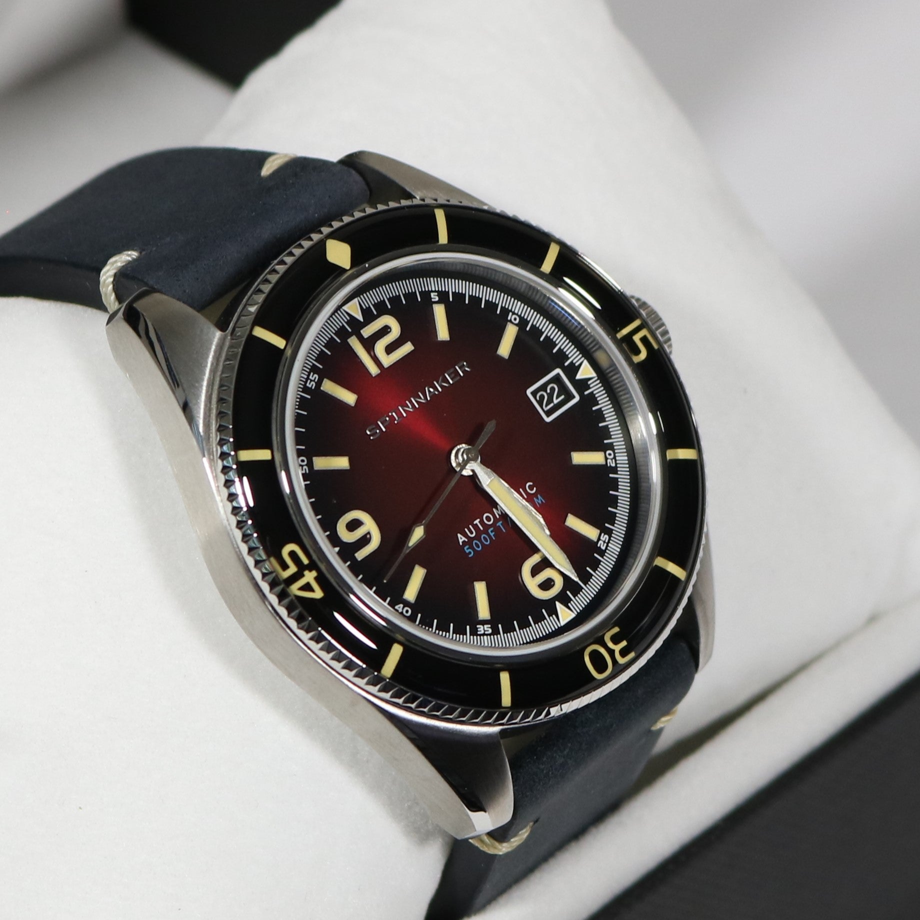 Spinnaker Fleuss Automatic Red Dial Stainless Steel Case Men's Watch SP-5055-07