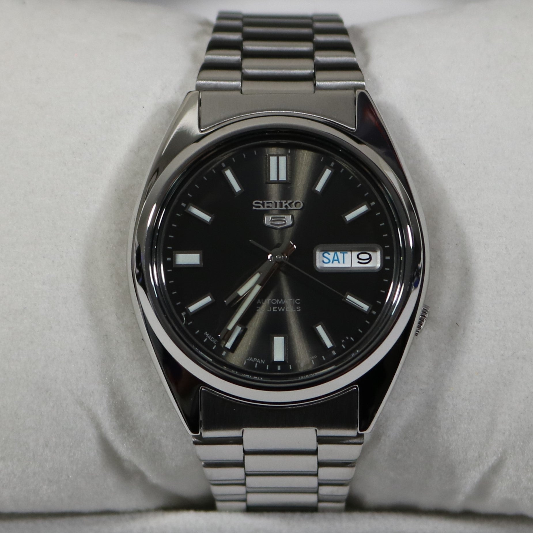 Seiko 5 Automatic Stainless Steel Black Dial Men's Watch SNXS79J1 2