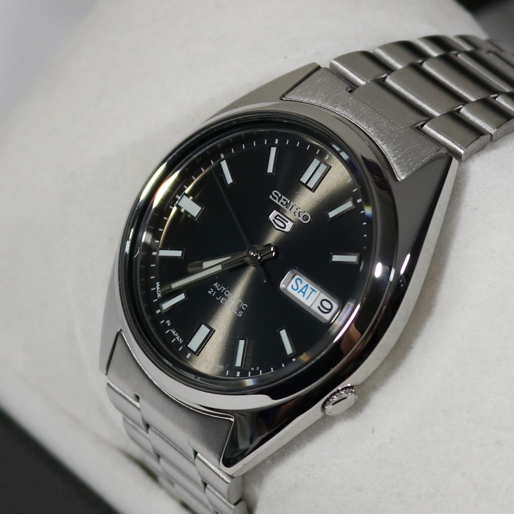 Seiko 5 Automatic Stainless Steel Black Dial Men's Watch SNXS79J1 3