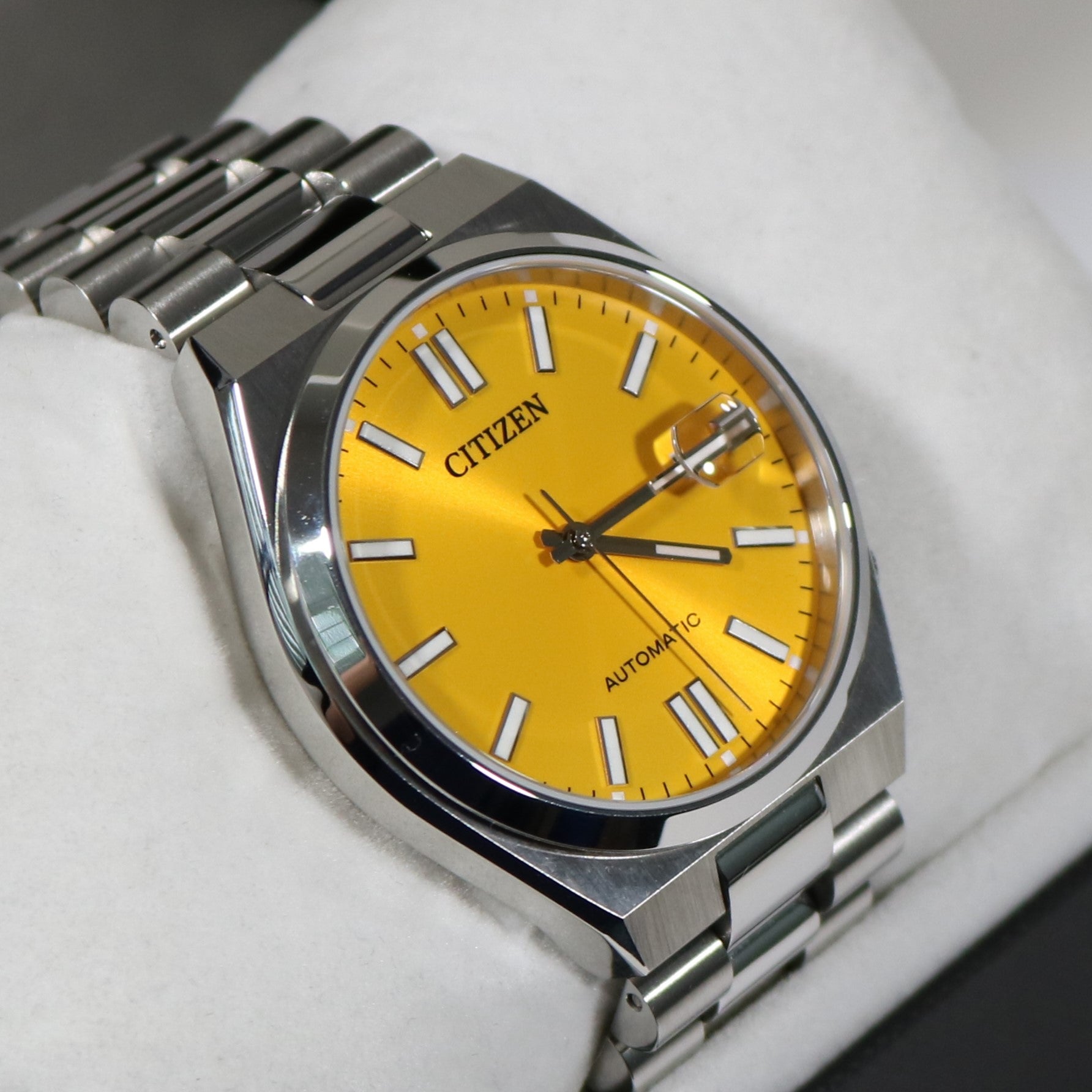 Citizen Tsuyosa Automatic Men's Yellow Dial Watch NJ0150-81Z Pre-Owned