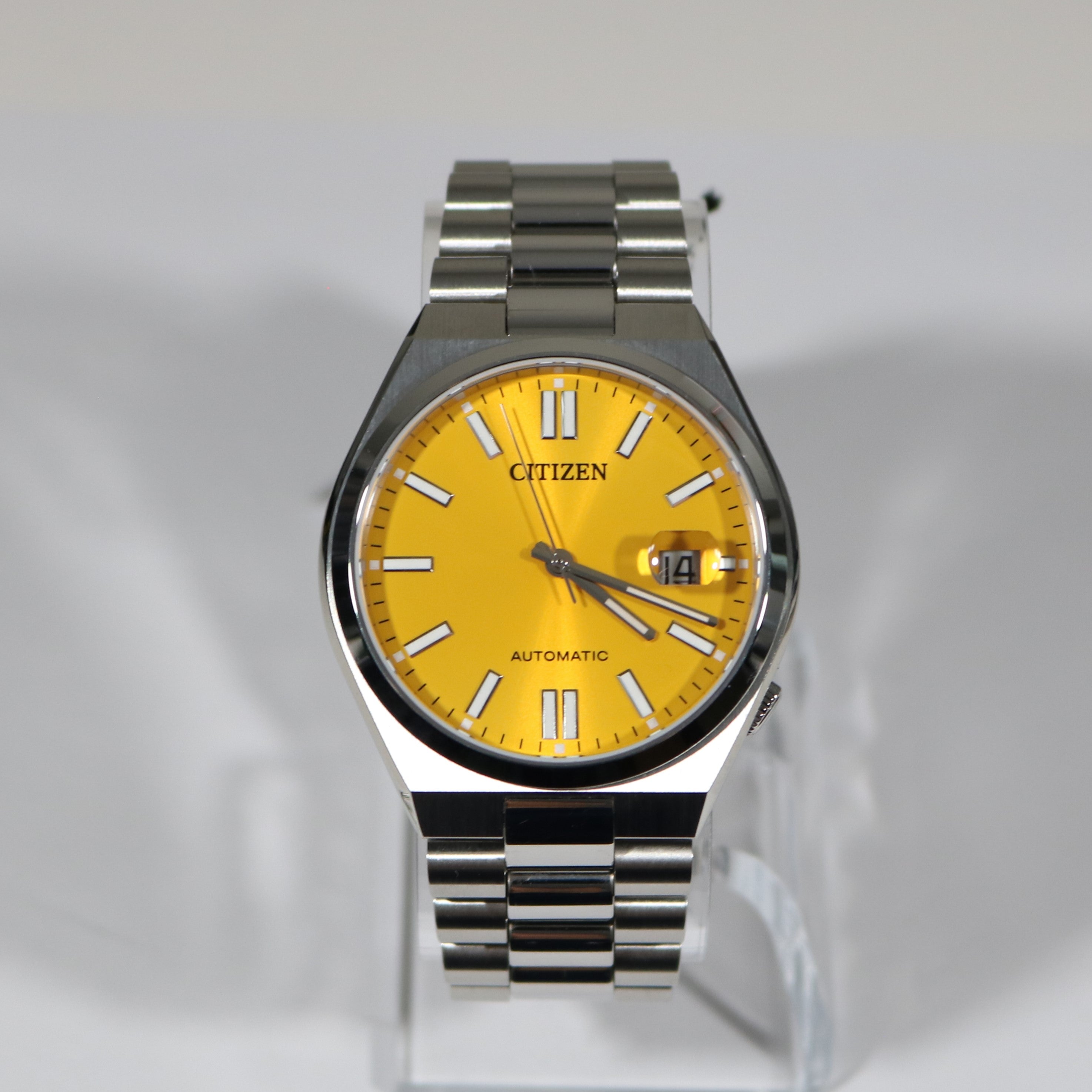 Citizen Tsuyosa Automatic Men's Yellow Dial Watch NJ0150-81Z Pre-Owned