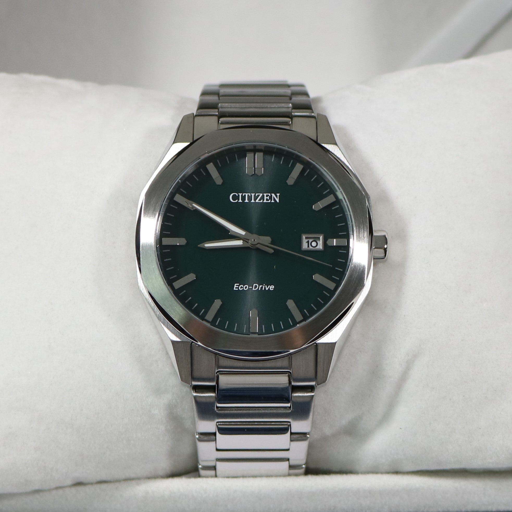 Citizen Eco-Drive Core Green Dial Stainless Steel Men's Watch BM7620-83X