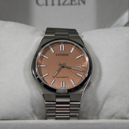 Citizen Tsuyosa Automatic Men's Stainless Steel Salmon&nbsp;Dial Watch NJ0159-86Z 2