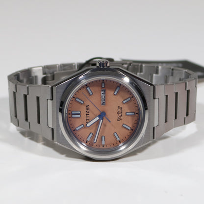 Citizen Eco-Drive Super Titanium Orange Dial Men's Watch AW0130-85Z