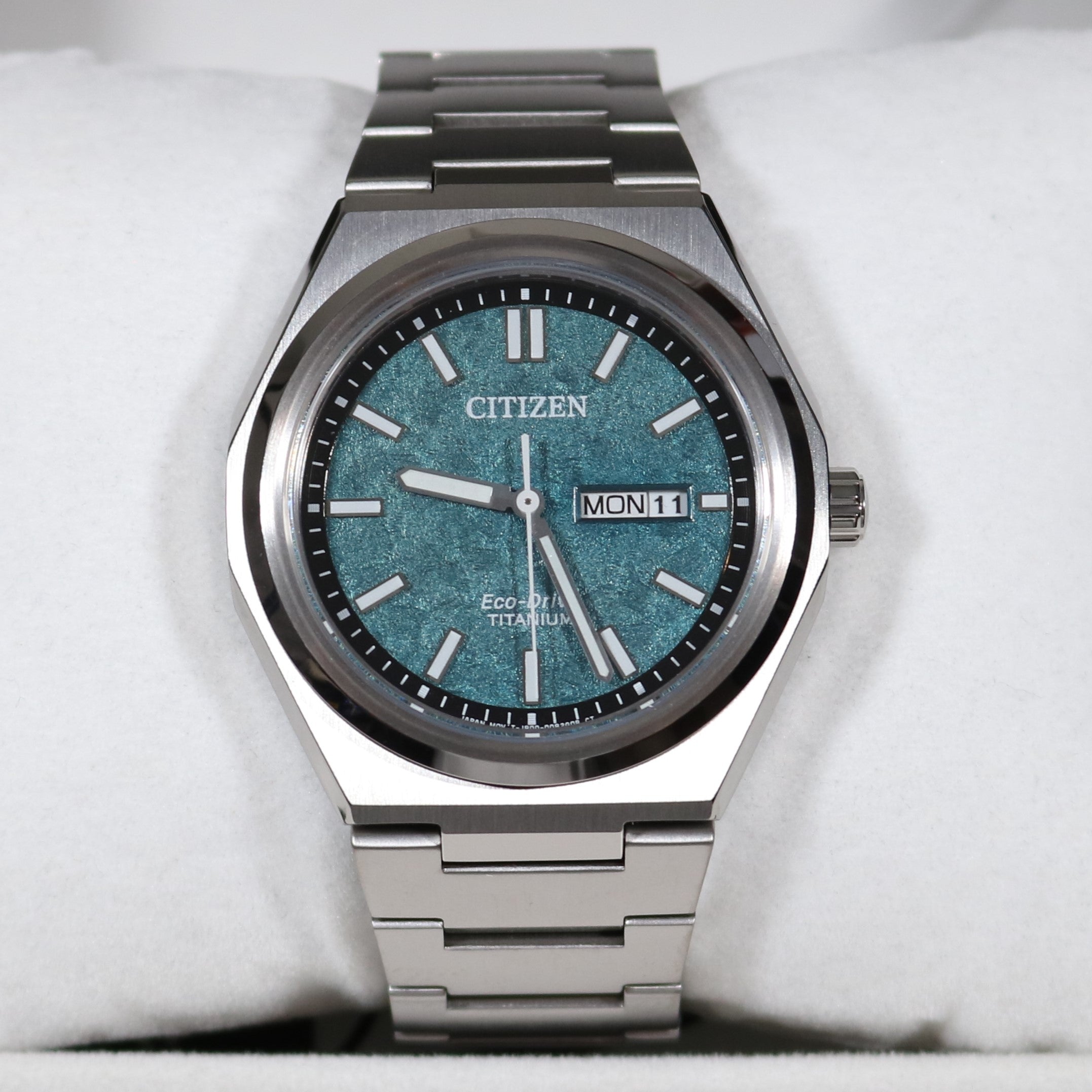 Citizen Eco-Drive Super Titanium Green Dial Men's Watch AW0130-85X