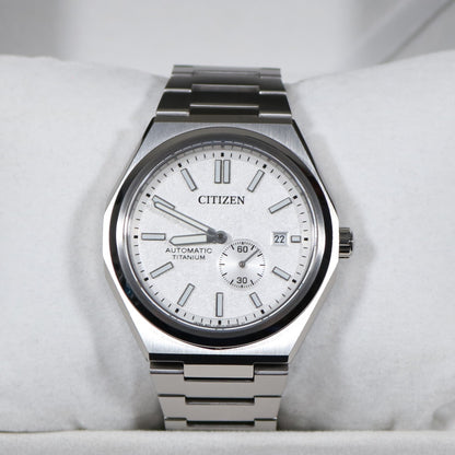 Citizen Super Titanium White Dial Men's Automatic Watch NJ0180-80A