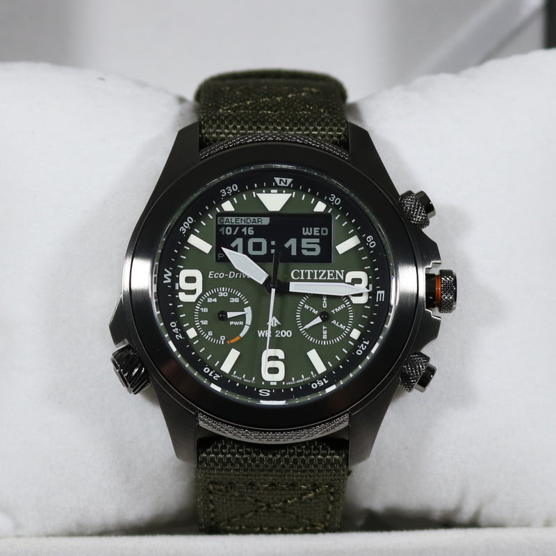 Citizen Promaster Land Eco-Drive Military Green Men's Watch JV1005-02W