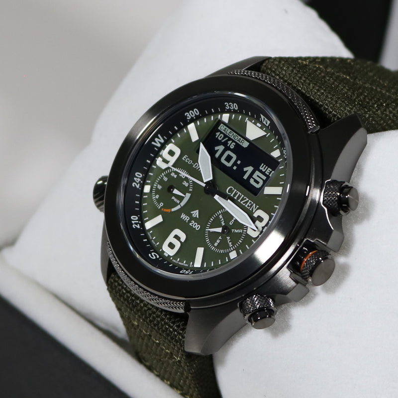 Citizen Promaster Land Eco-Drive Military Green Men's Watch JV1005-02W