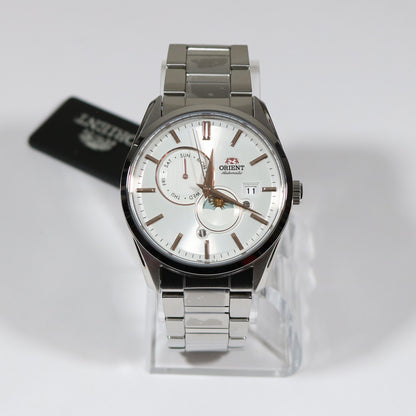 Orient Sun and Moon White Dial Men's Automatic Watch RA-AK0306S30B