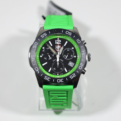 Luminox Pacific Diver Men's Stainless Steel Green Strap Chronograph Watch XS.3157.NF.SET