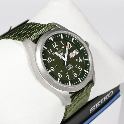 Seiko 5 Military Green Automatic Men's Sports Watch SNZG09K1