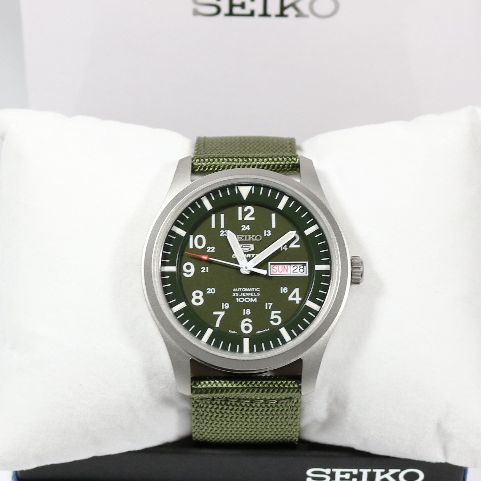 Seiko 5 Military Green Automatic Men's Sports Watch SNZG09K1