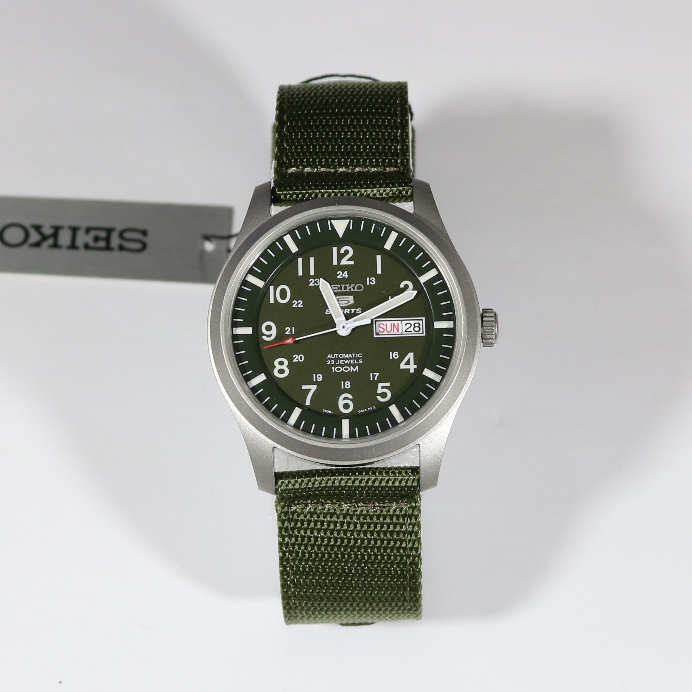 Seiko 5 Military Green Automatic Men's Sports Watch SNZG09K1