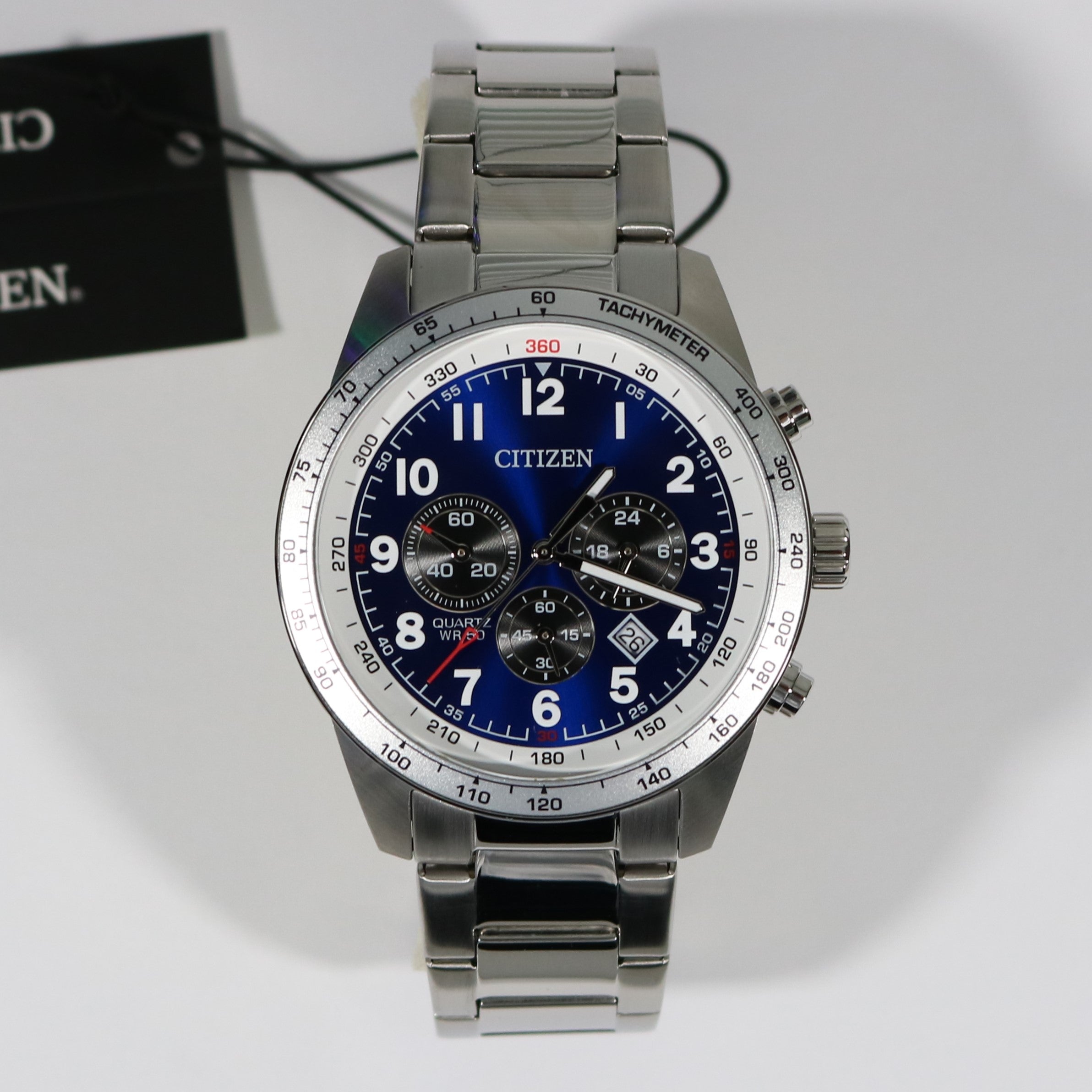 Citizen Men's Quartz Blue Dial Chronograph Watch AN8160-52L - Chronobuy