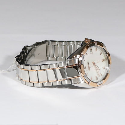 Seiko Women's Rose Gold Two Tone Mother Of Pearl Dial Watch SKK888P1