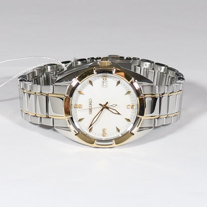 Seiko Women's Two Tone Mother Of Pearl Dial Stainless Steel Watch SKK886P1