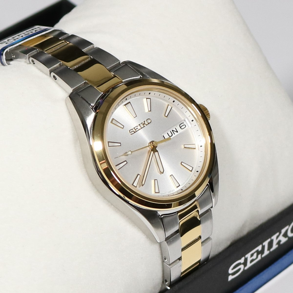 Seiko Women's Neo Classic Quartz Two Tone Quartz Watch SUR454P1