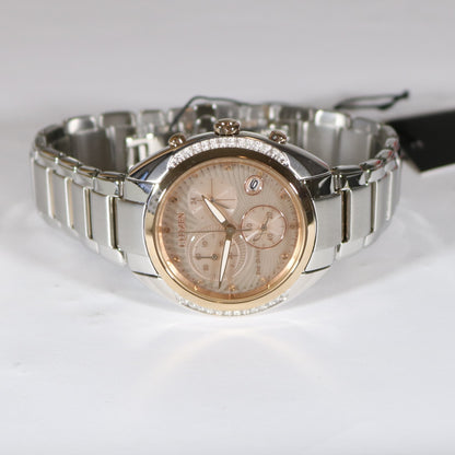 Citizen Women's Eco Drive Diamond Rose Gold Tone Watch FB1385-53W - Chronobuy