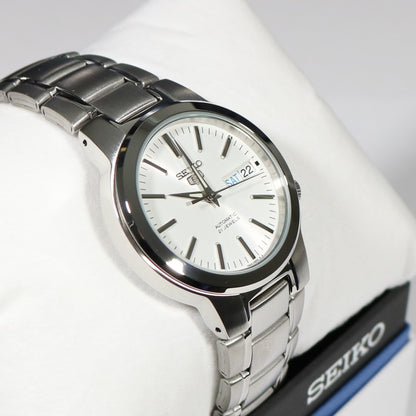 Seiko 5 Automatic White Dial Stainless Steel Men's Watch SNKA01K1