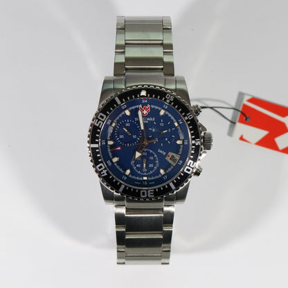 Swiss Eagle Sea Ranger Blue Dial Chronograph Watch SE-9005-33 - Chronobuy