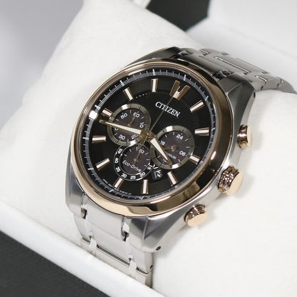 Citizen Eco-Drive Chronograph Titanium Black Dial Men's Watch  CA4014-57E - Chronobuy