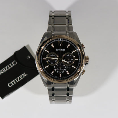 Citizen Eco-Drive Chronograph Titanium Black Dial Men's Watch  CA4014-57E - Chronobuy