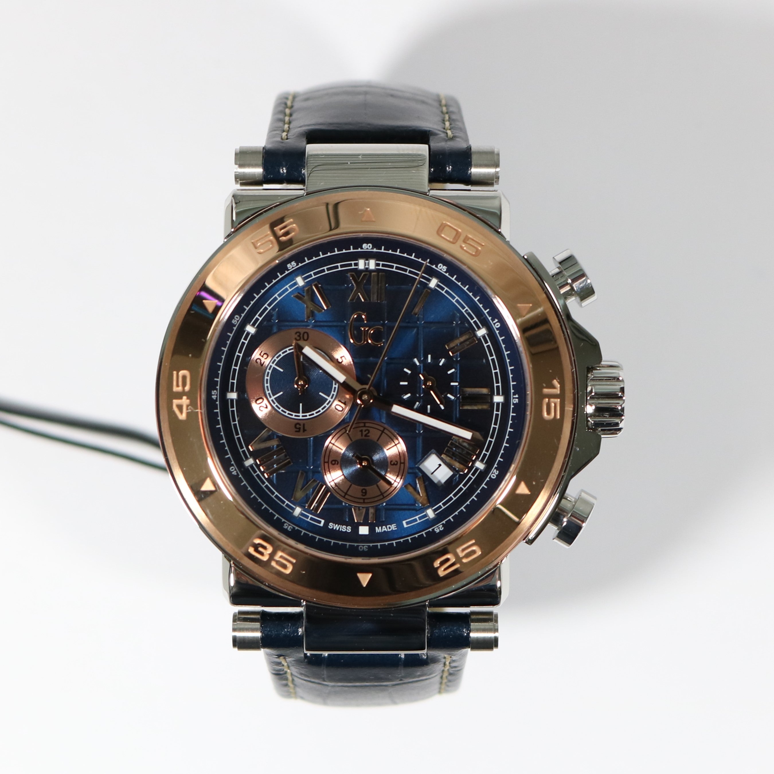 Guess Collection Men's Chronograph Blue Dial Watch X90015G7S - Chronobuy