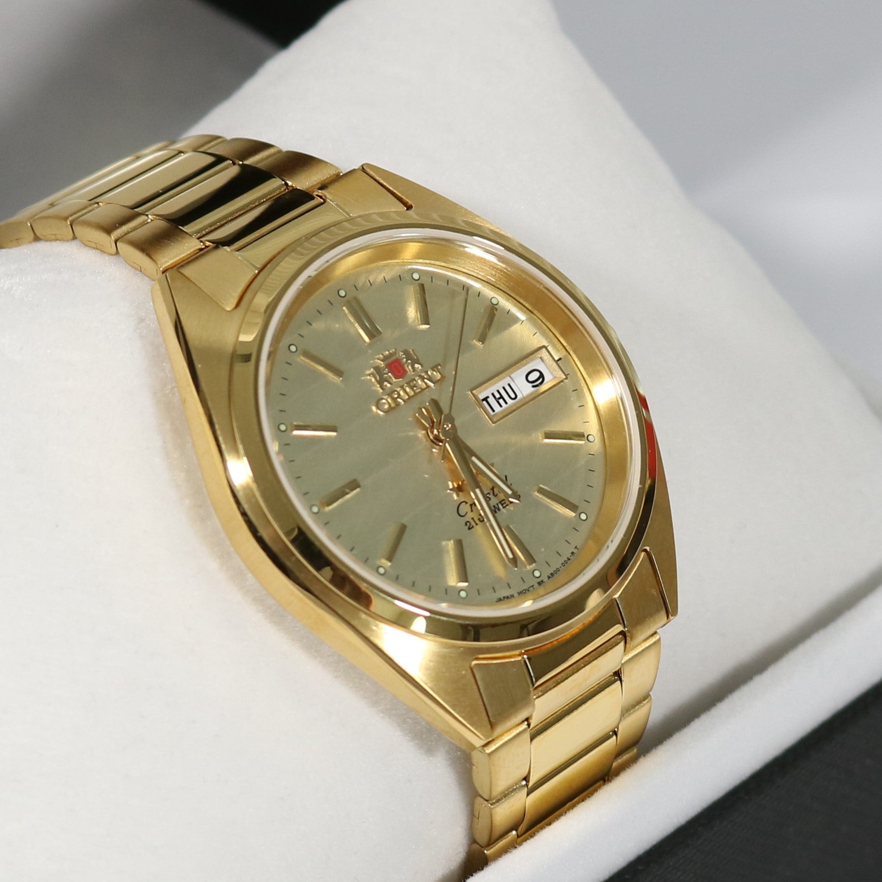 Orient Tristar 3 Star Gold Tone Automatic Watch FAB0000BC - Chronobuy