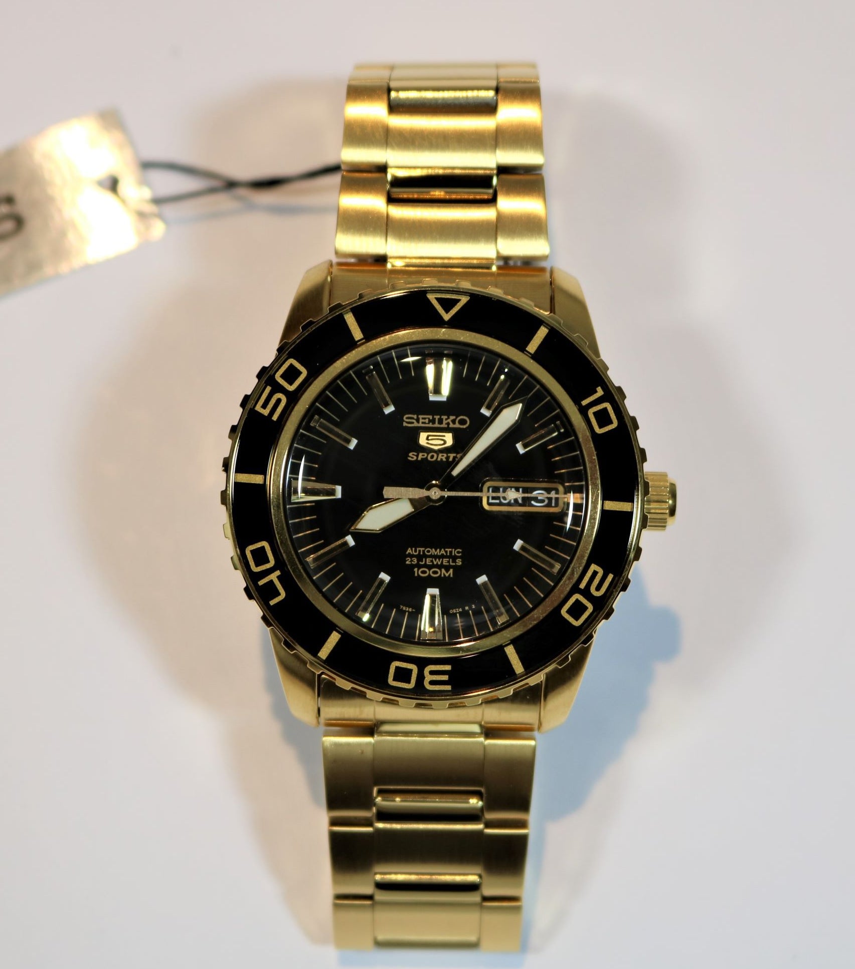 Seiko 5 Gold Stainless Steel Automatic Men's Watch SNZH60K1 - Chronobuy