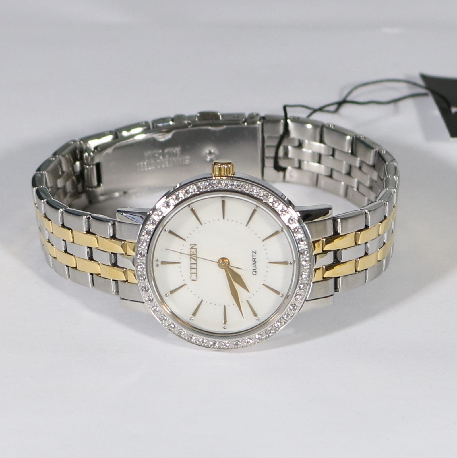 Citizen Women's Mother Of Pearl Two Tone Watch EL3044-89D - Chronobuy