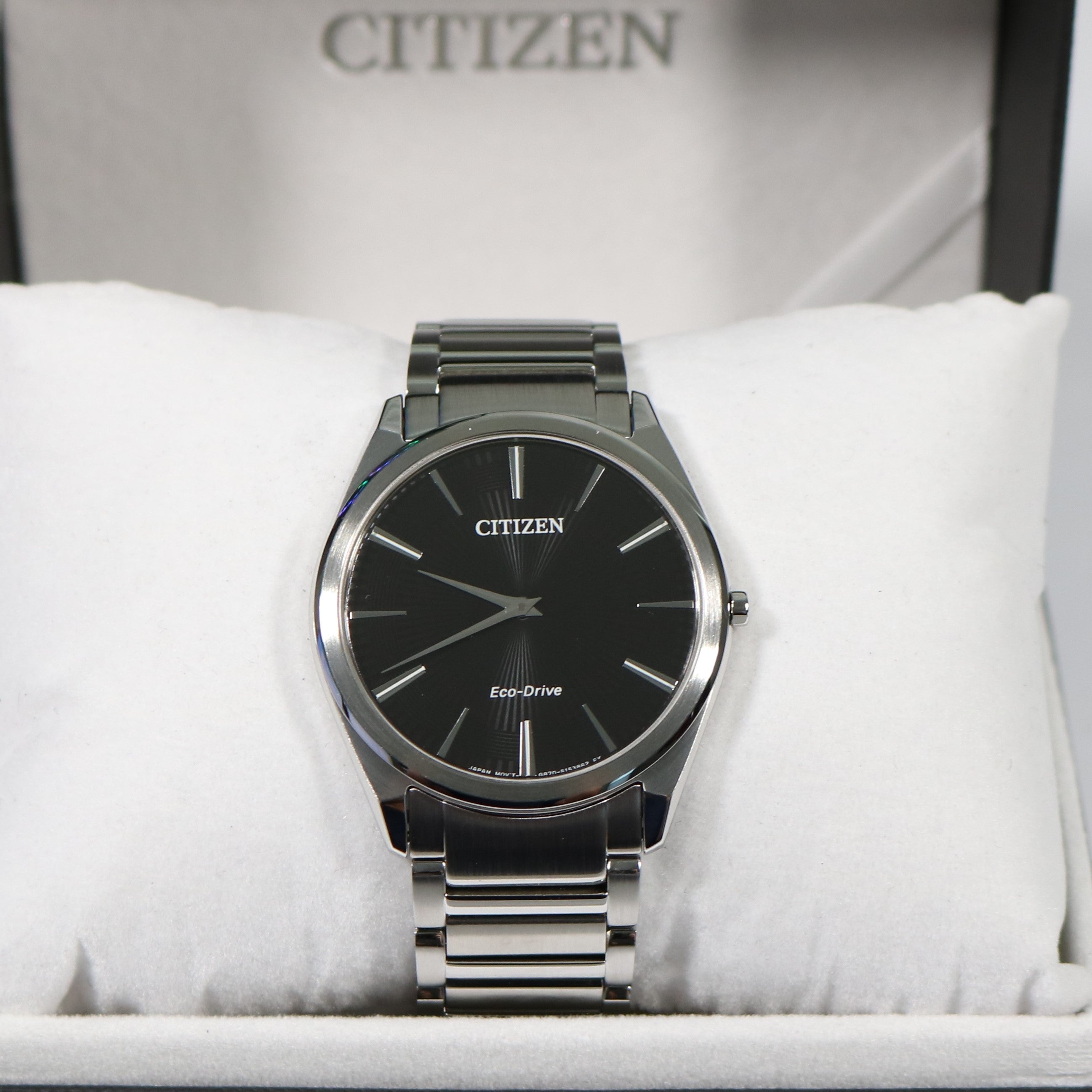 Citizen Eco Drive Stiletto Thin Men's Stainless Steel Watch AR3071-87E - Chronobuy