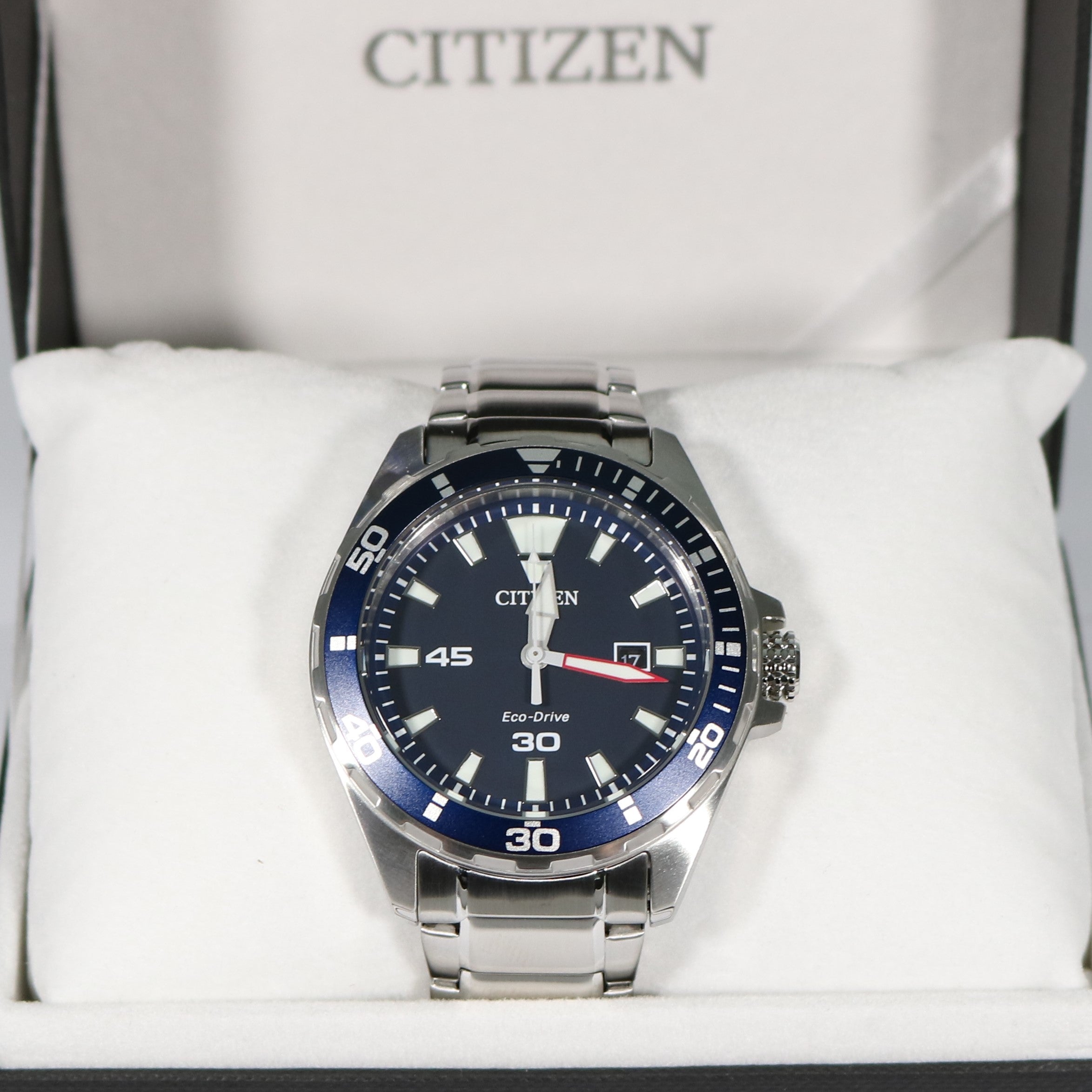 Citizen Eco Drive Men s Solar Stainless Steel Watch BM7450 81L Chronobuy