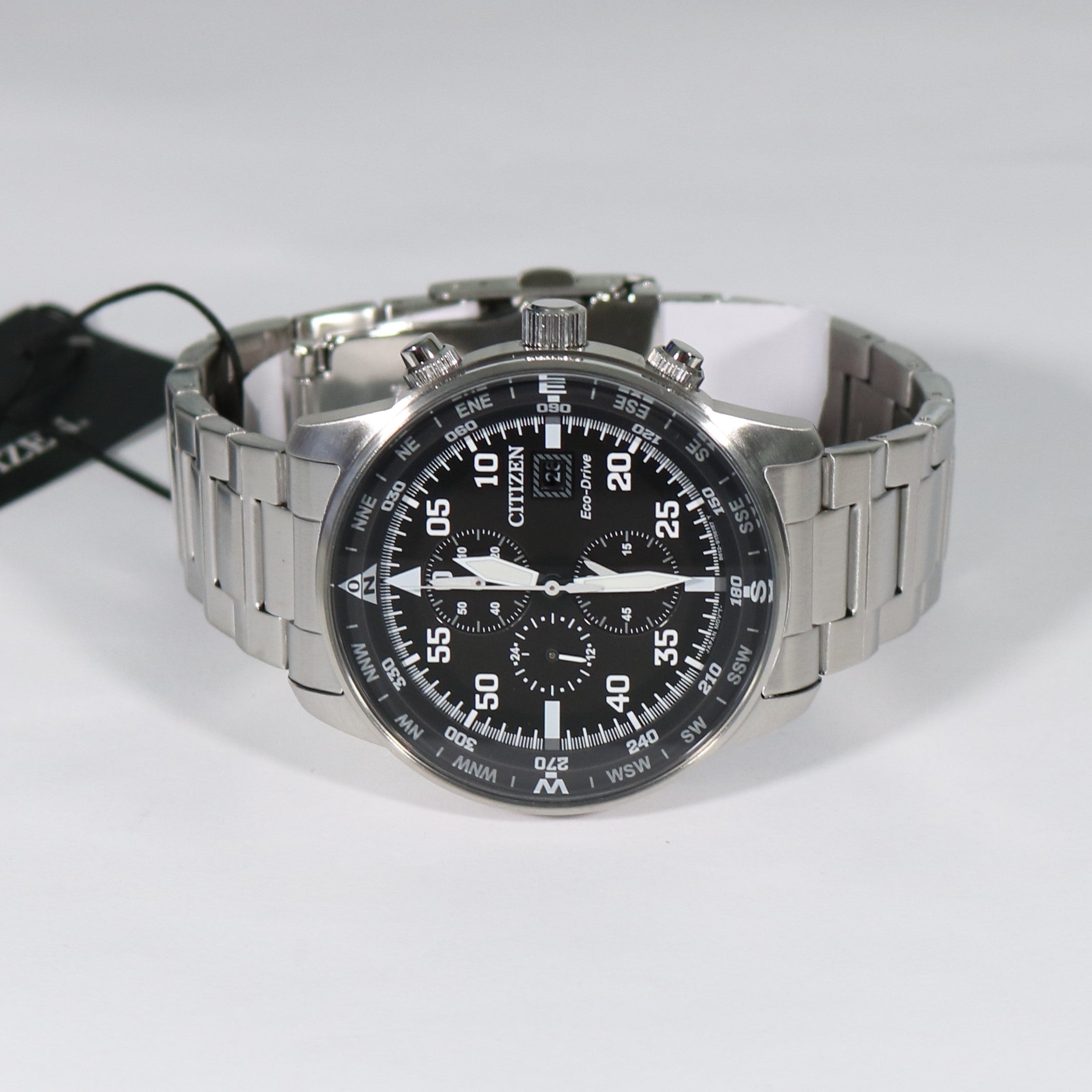 Citizen Eco-Drive Aviator Pilots Stainless Steel Watch CA0690-88E - Chronobuy