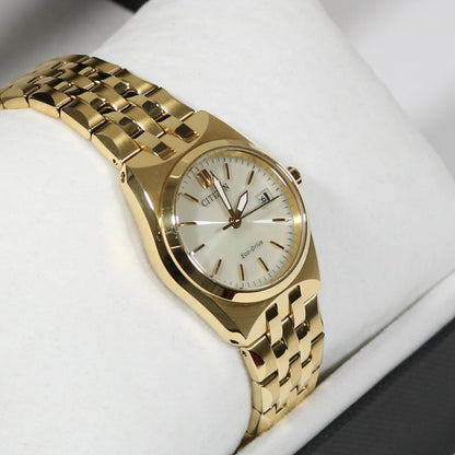 Citizen Eco-Drive Gold Tone Stainless Steel Women's Watch EW2292-67P