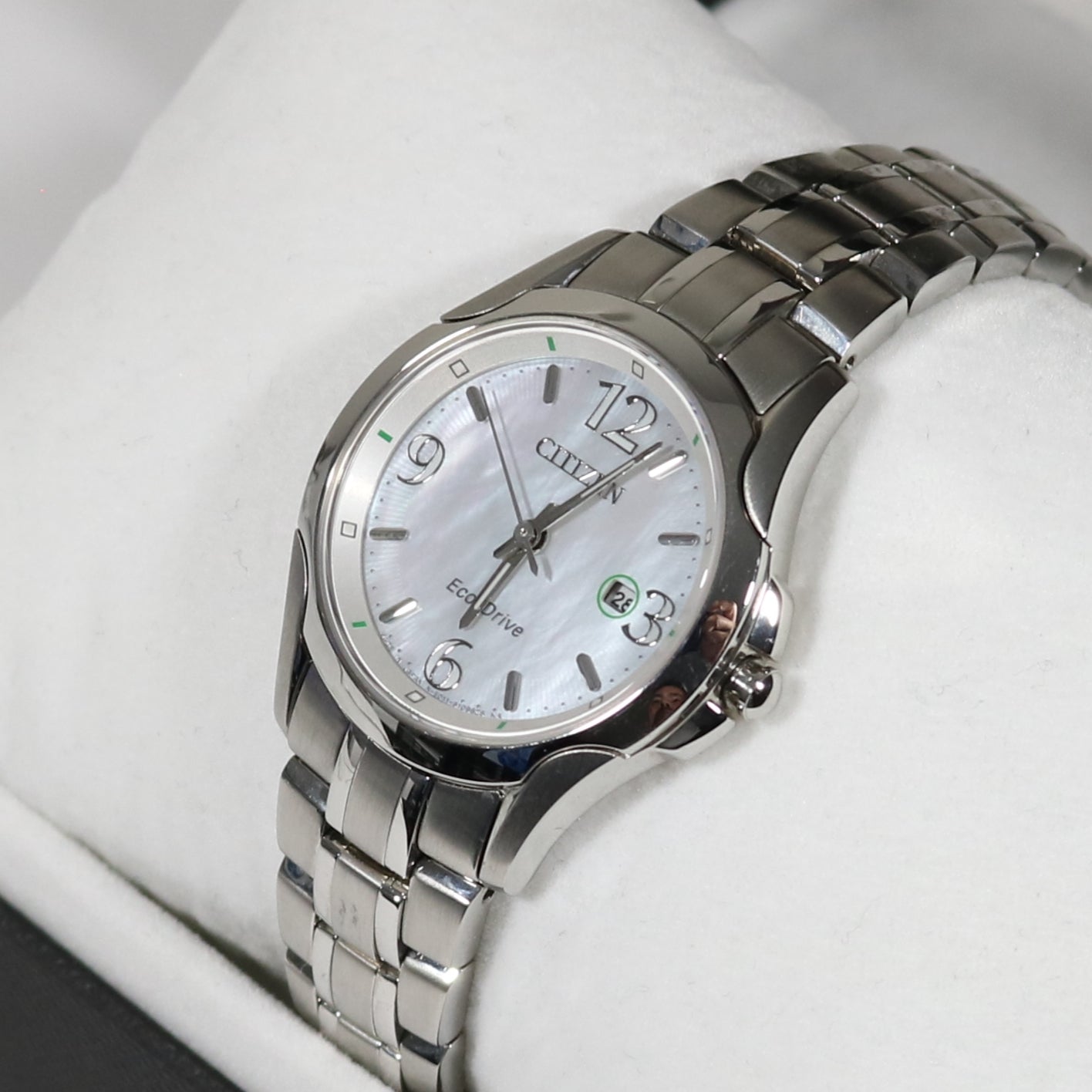 Citizen Eco-Drive Mother Of Pearl Stainless Steel Women's Watch EW1780-51A