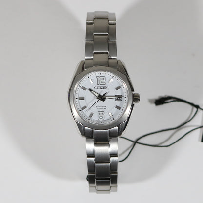 Citizen Eco-Drive Super Titanium White Dial Women's Watch EW2101-59B