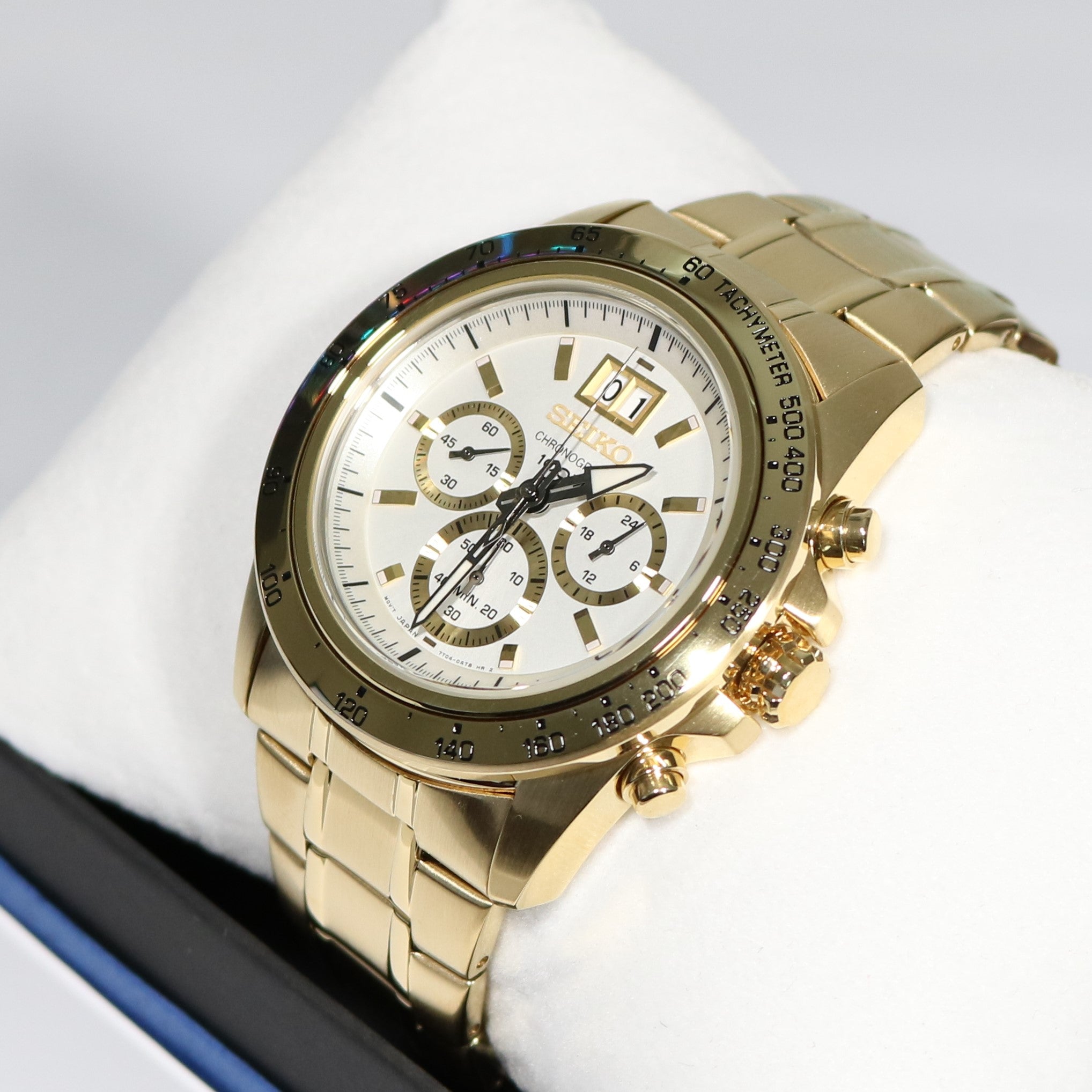 Seiko Lord Chronograph Quartz Men's Gold Watch SPC244P1 - Chronobuy