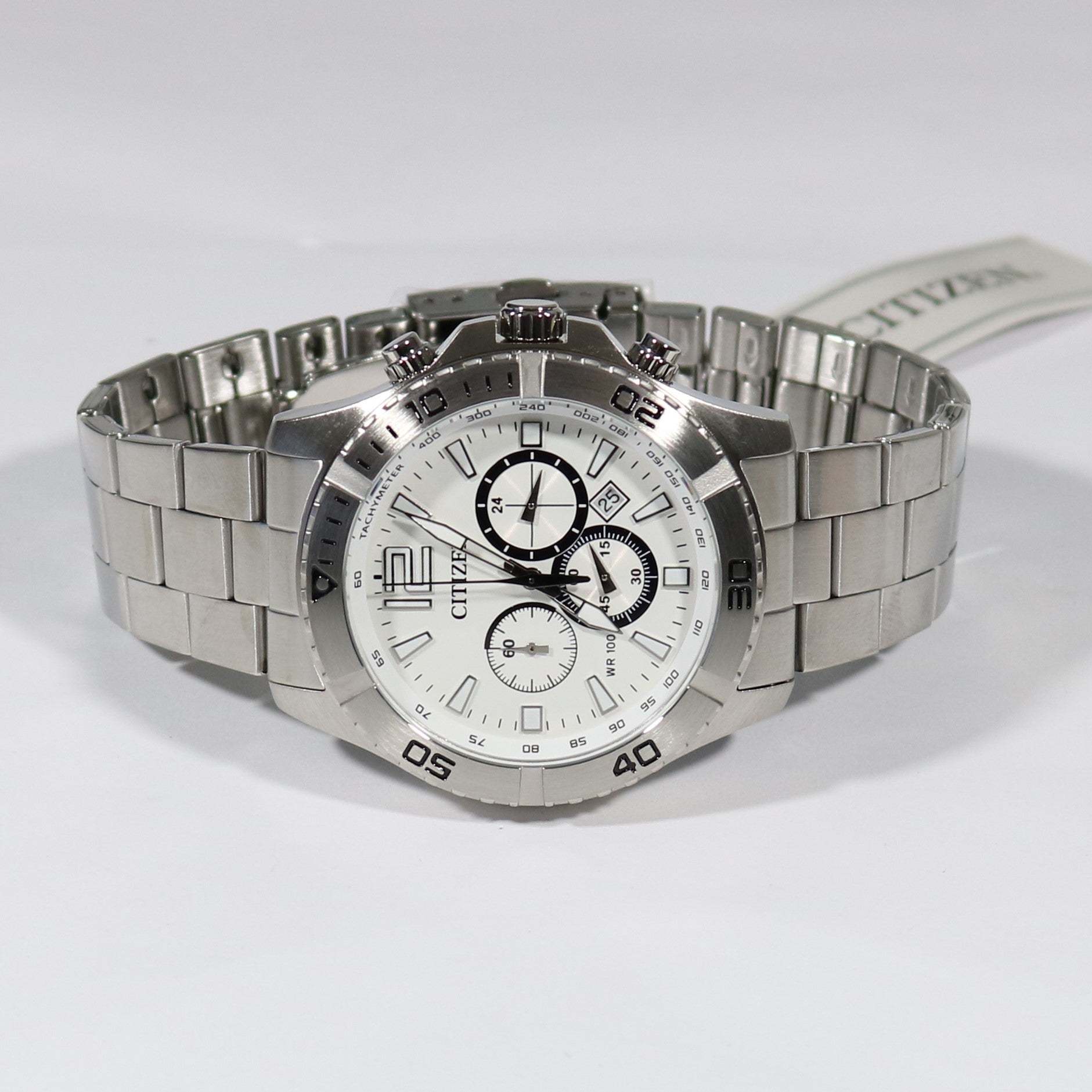 Citizen Men's Chronograph Quartz Stainless Steel Bracelet Watch AN8120-57A - Chronobuy