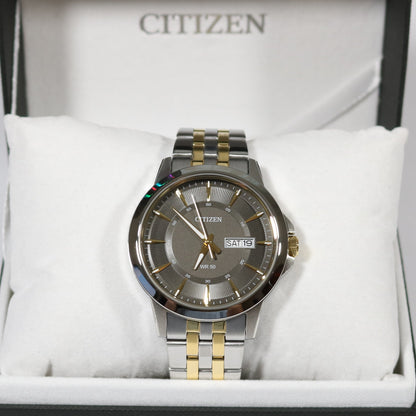 Citizen Men's Quartz Two Tone Grey Dial Watch BF2018-52H - Chronobuy